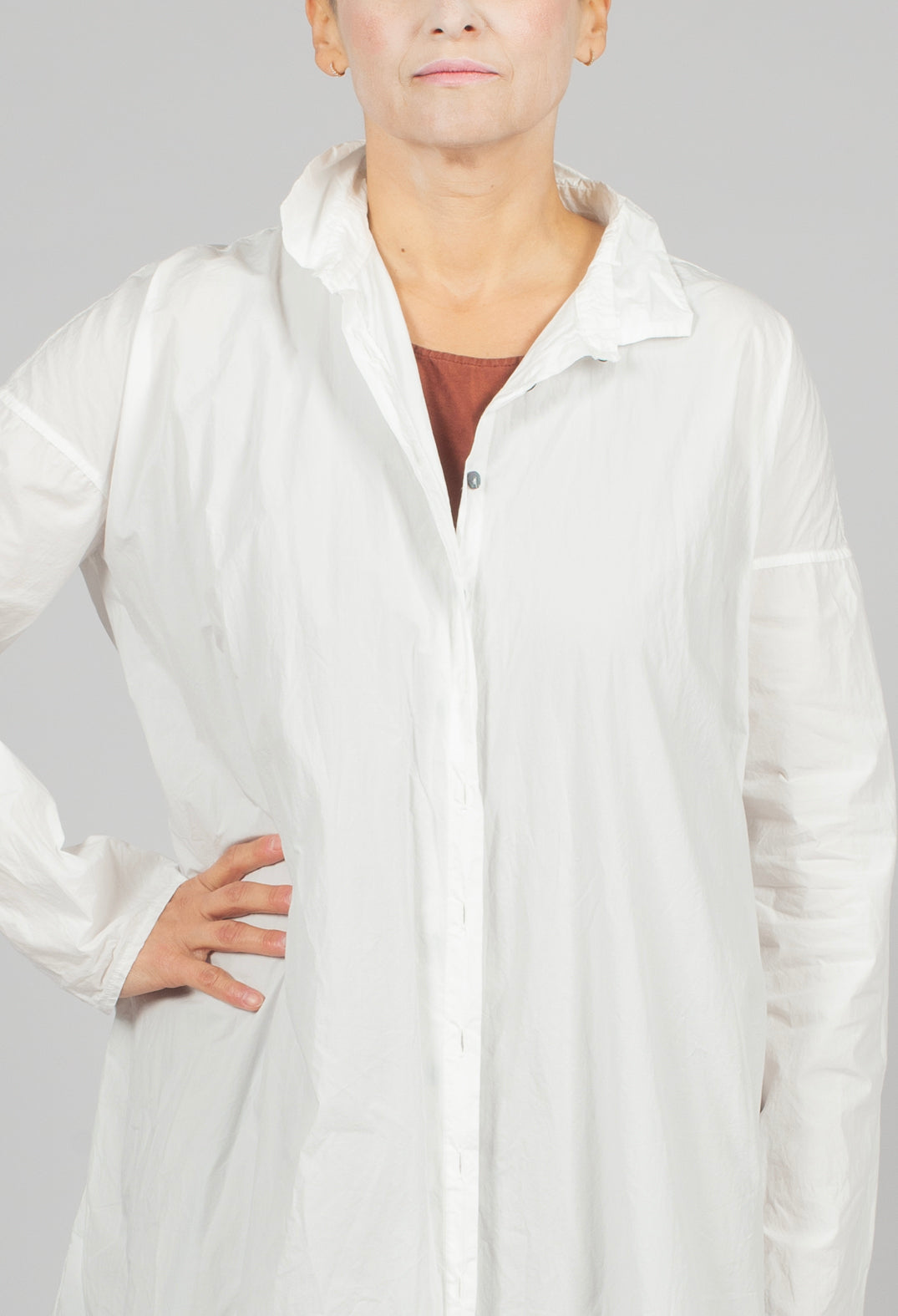 Long Shirt Dress TC in Milk