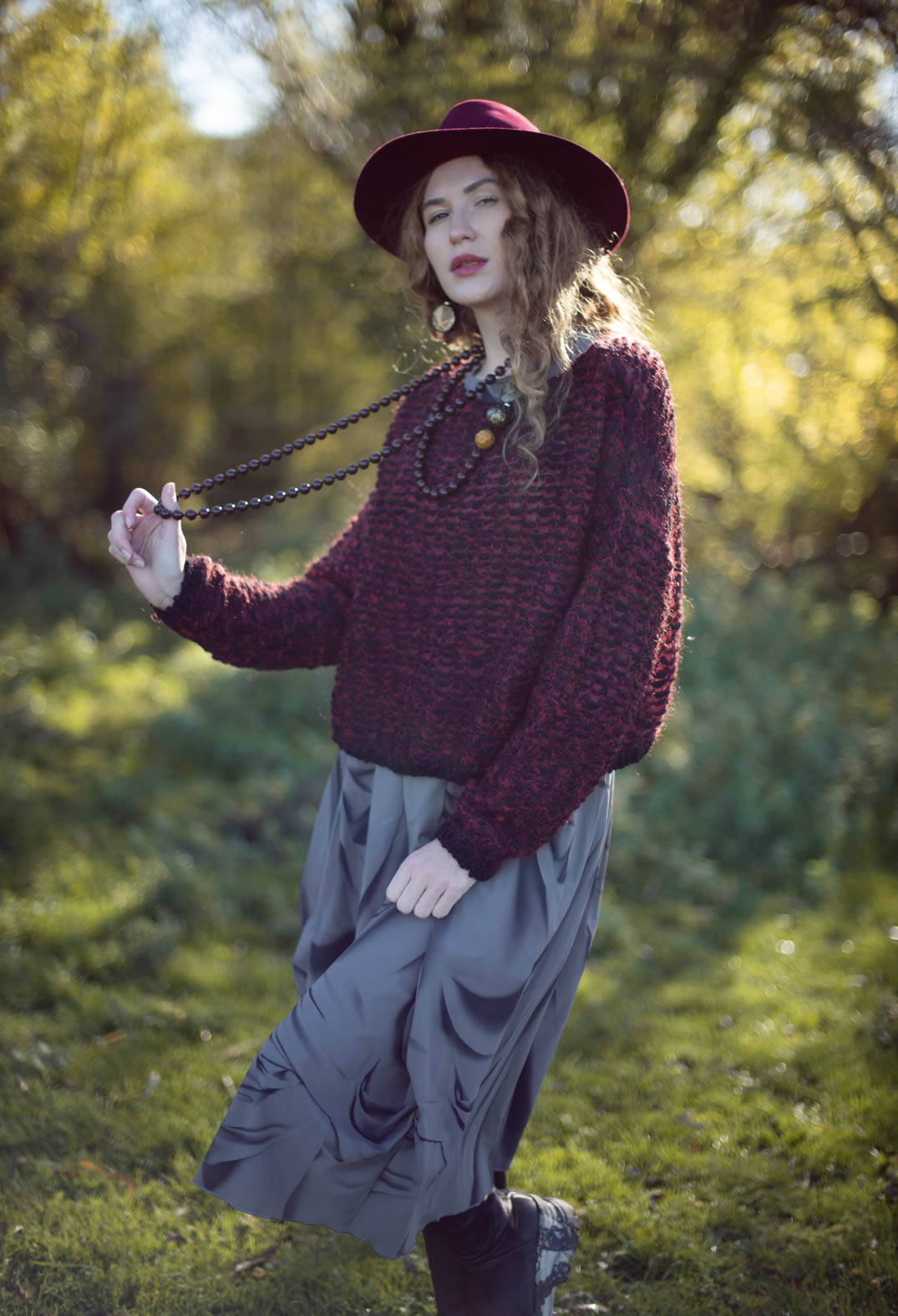 At-Length Dress in Brown
