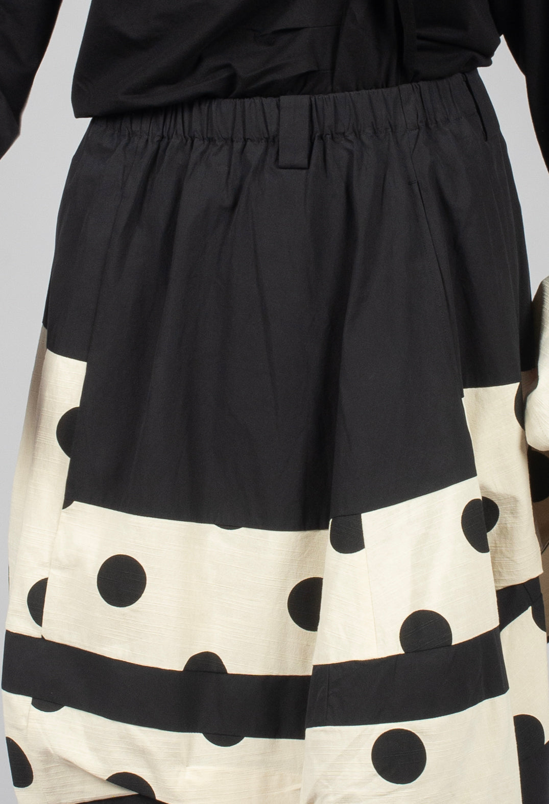 Spotty Bubble Skirt in Brown