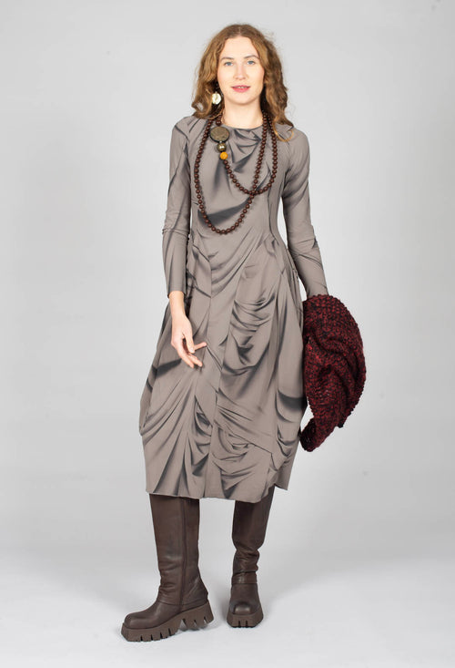 At-Length Dress in Brown