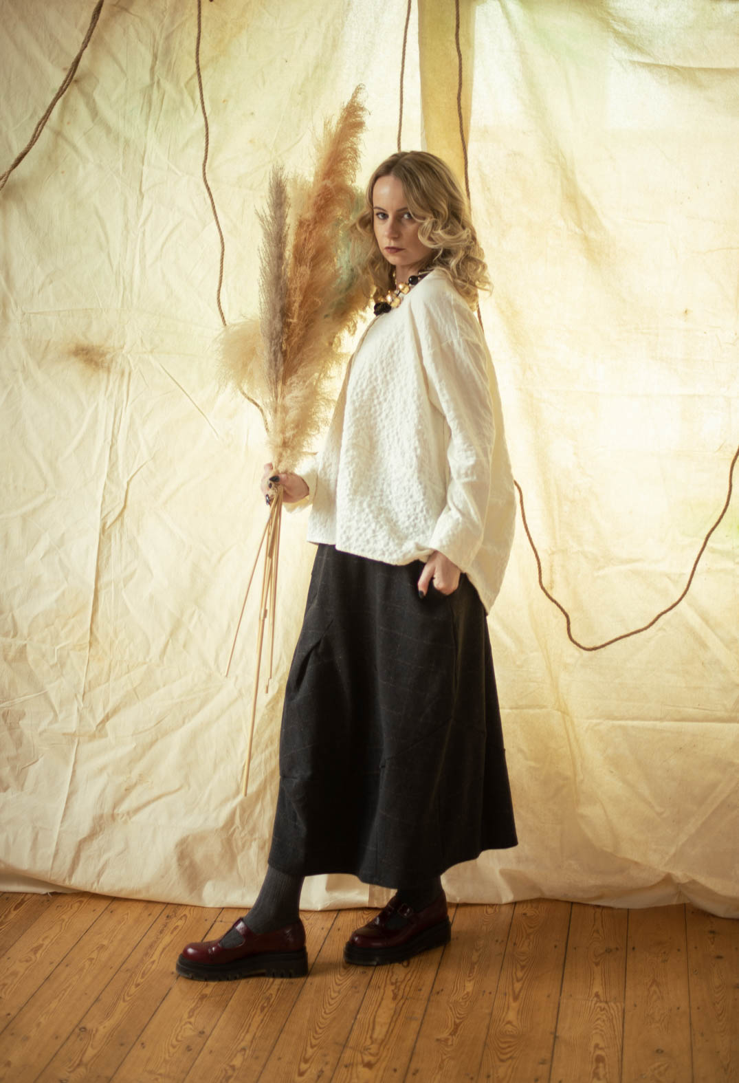 Seline SU Plain Shirt in Luna