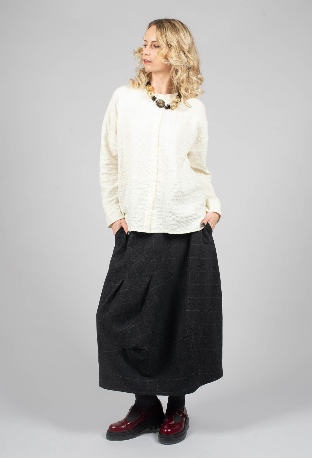 Seline SU Plain Shirt in Luna