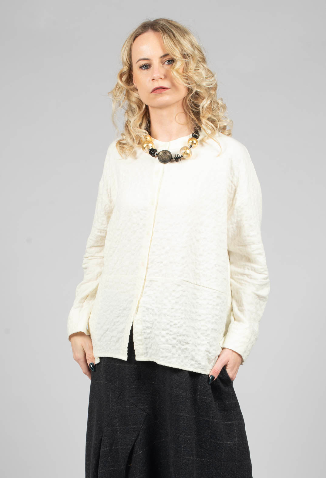 Seline SU Plain Shirt in Luna