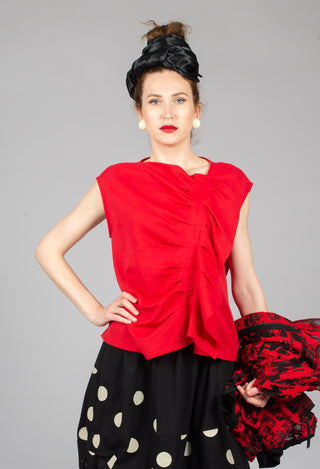 Sleeveless Top in Red