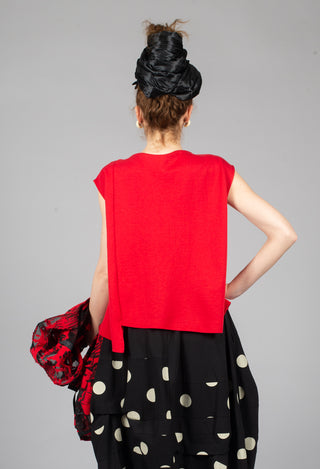 Sleeveless Top in Red