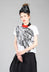 Scribble Print Pullover in White