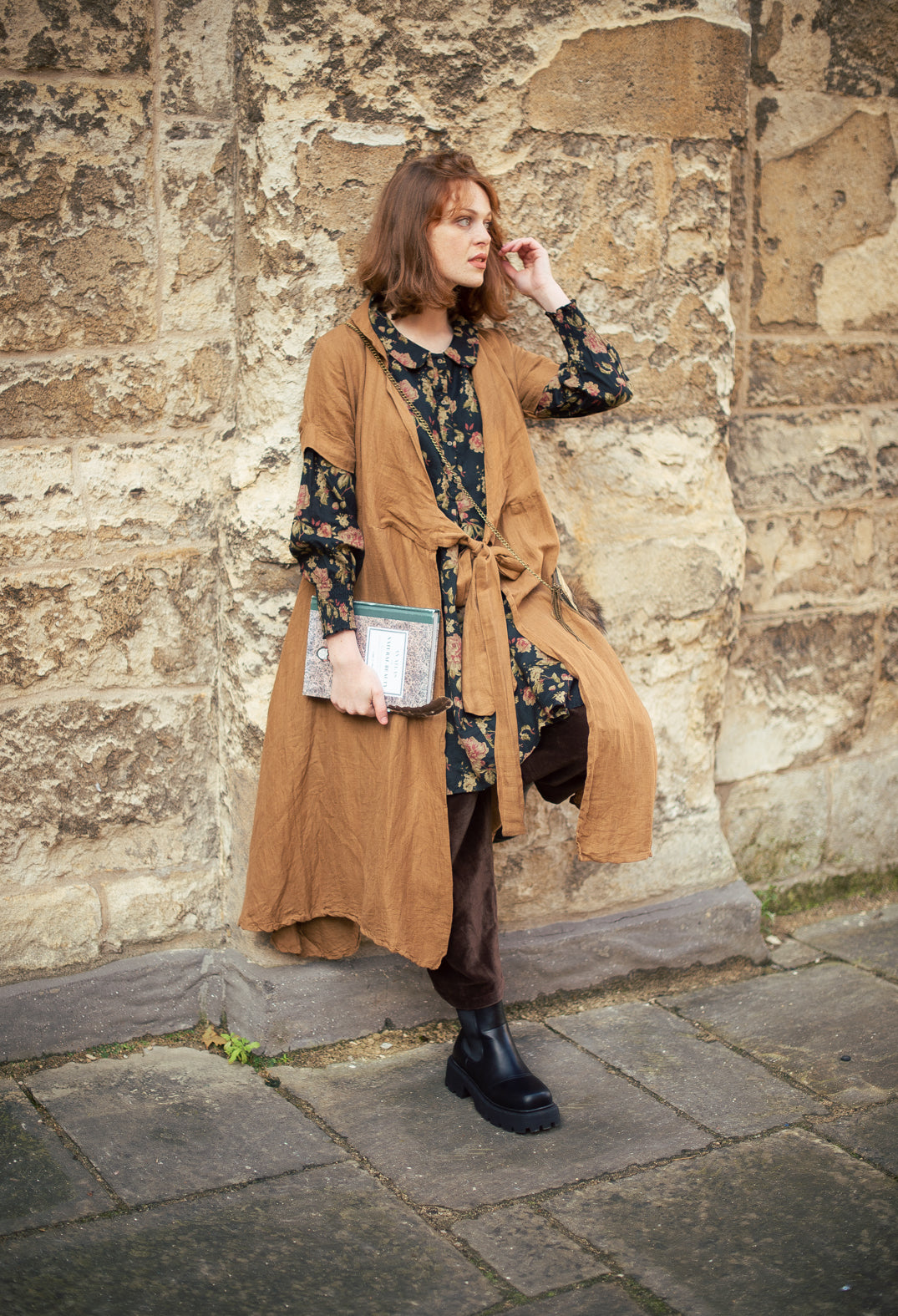 Stapelia Dress in Canelle
