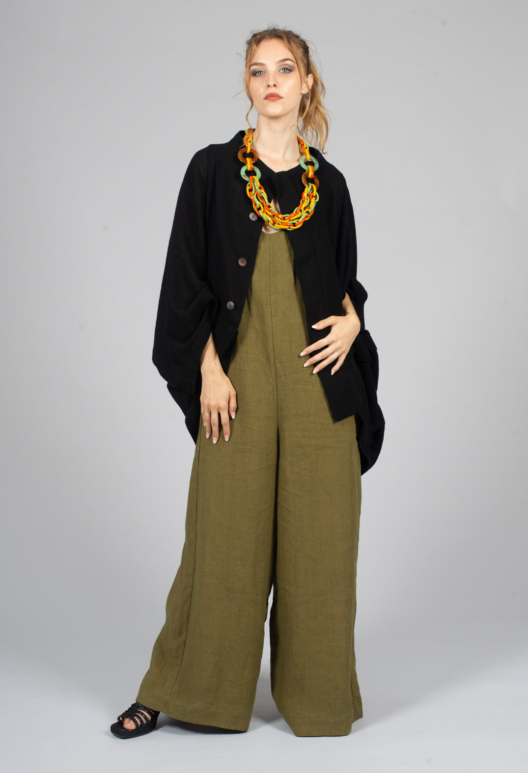 Strappy Jumpsuit in Cactus