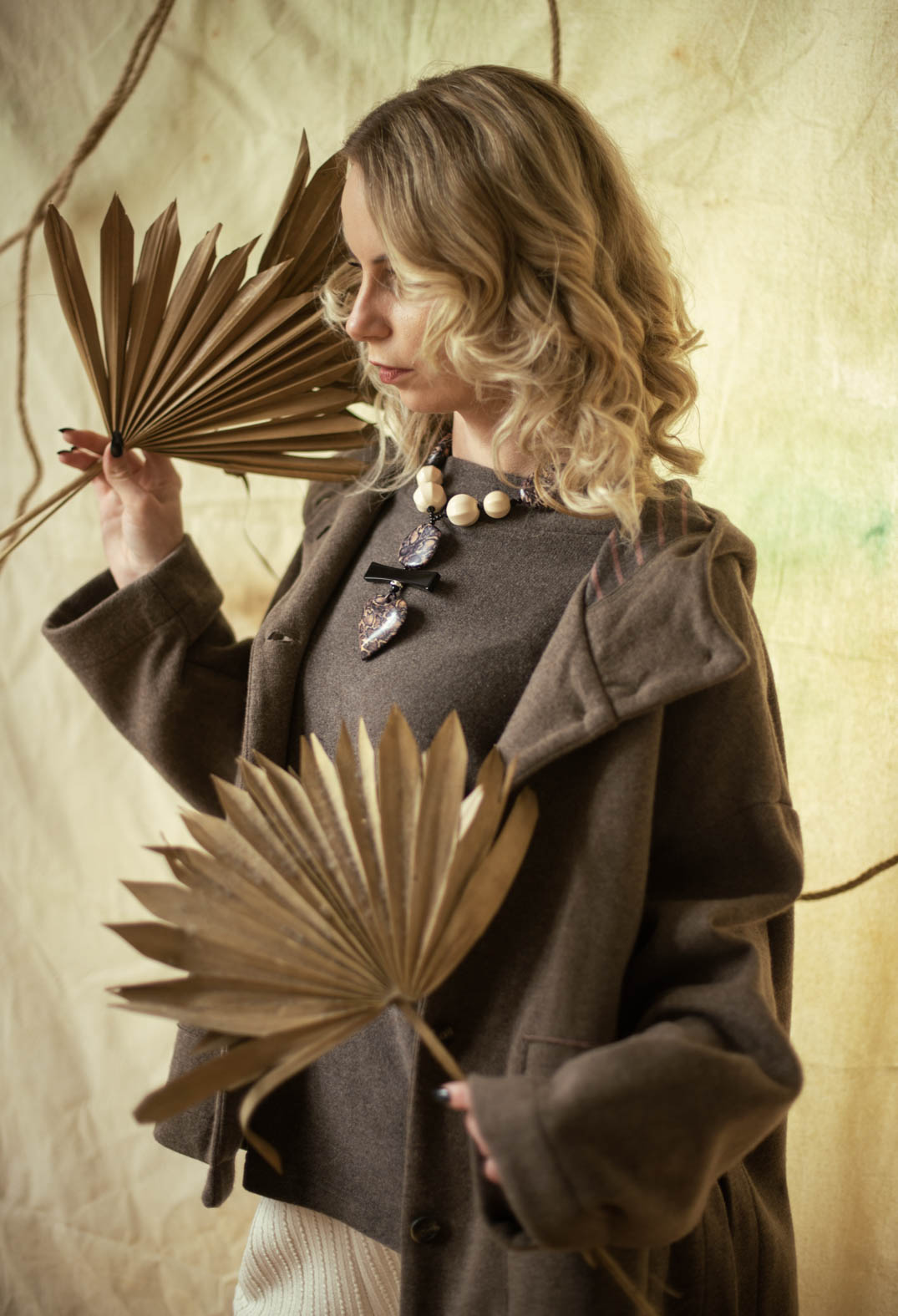 Bianco C Trousers in Luna