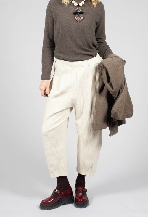 Bianco C Trousers in Luna
