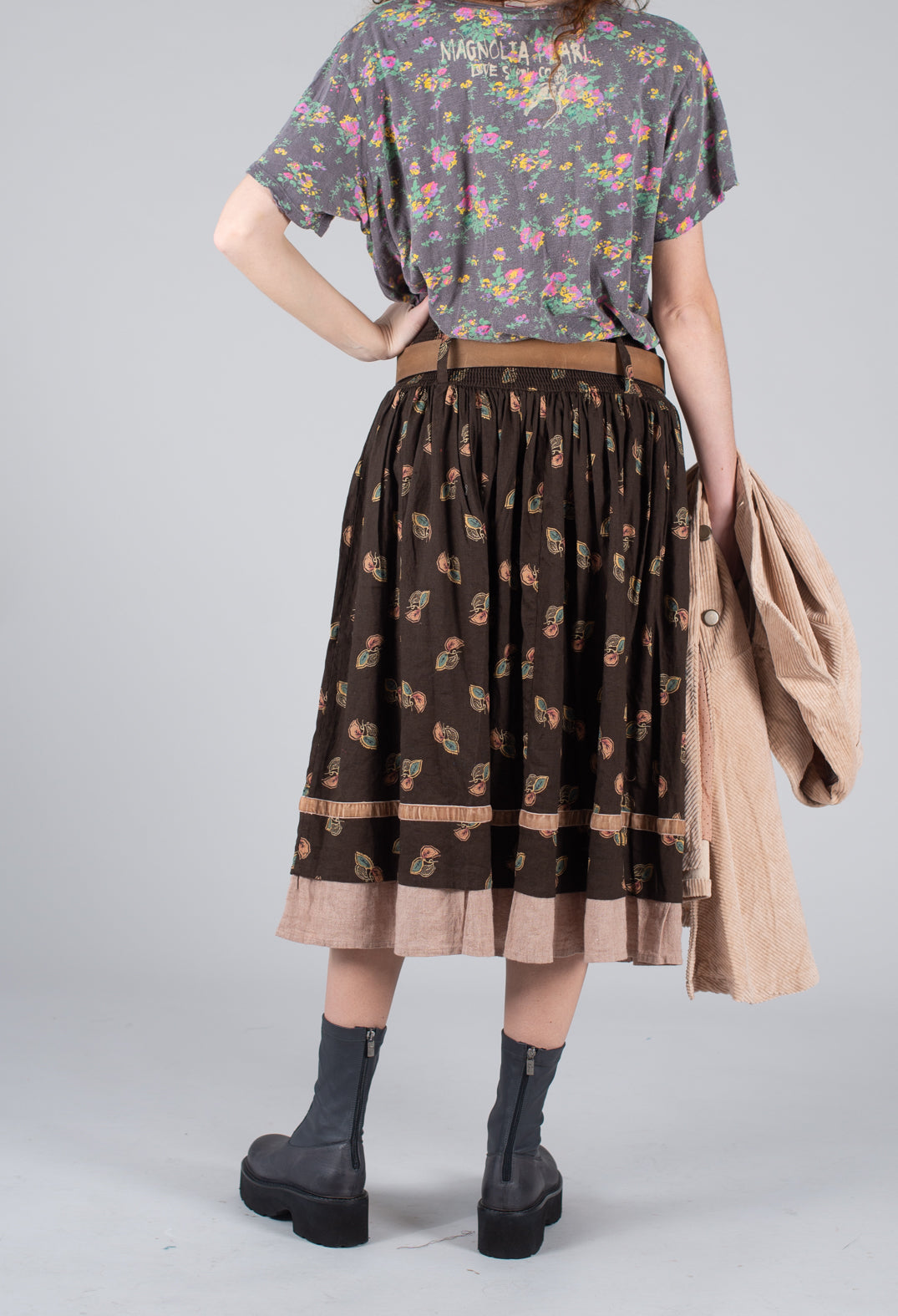 Sanja Skirt in Linen Flower
