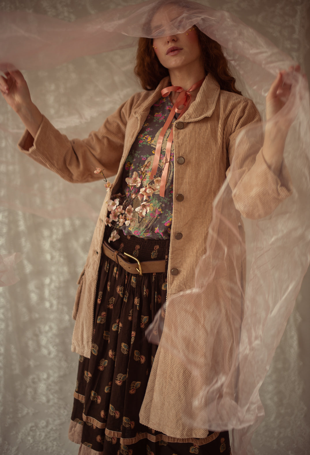 Sanja Skirt in Linen Flower
