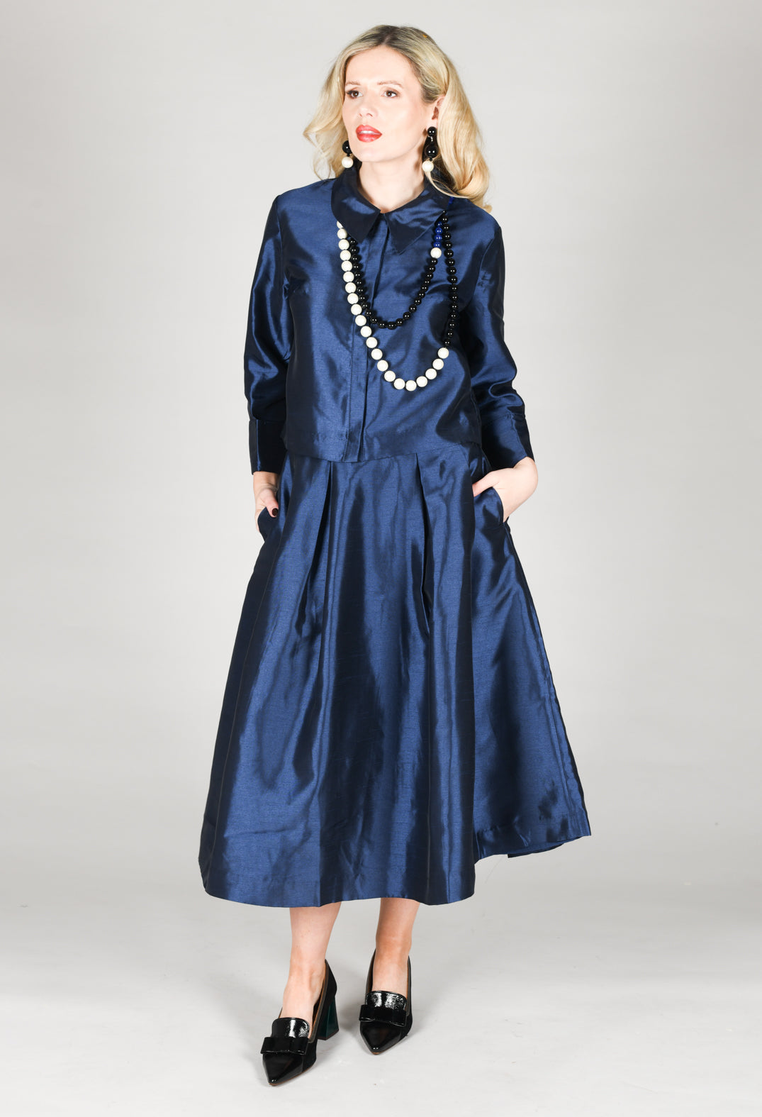 Gavina Skirt in Marine