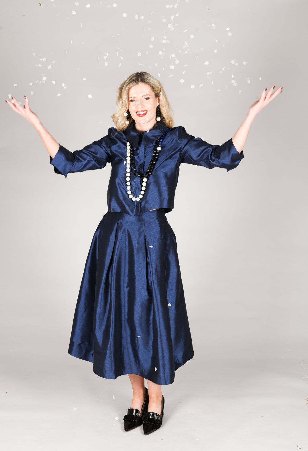 Gavina Skirt in Marine