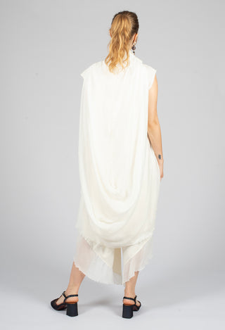 Sleeveless Shirt in Antique White