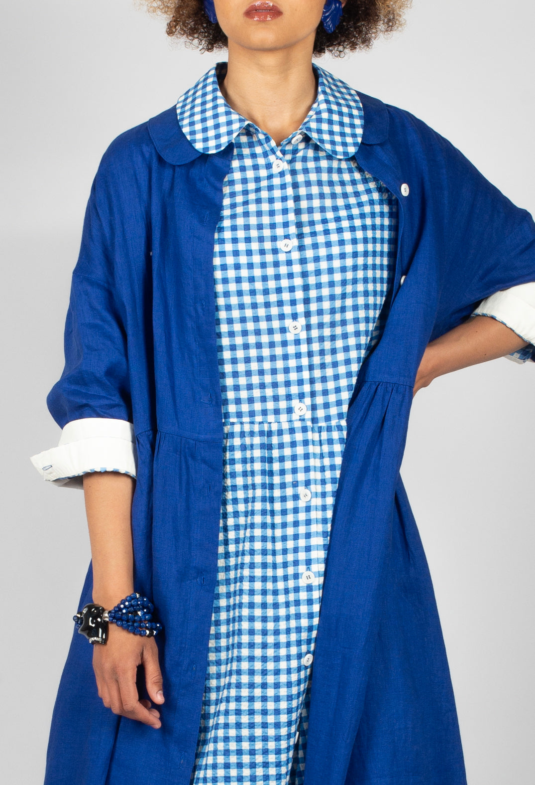 Shirt Dress in Blue