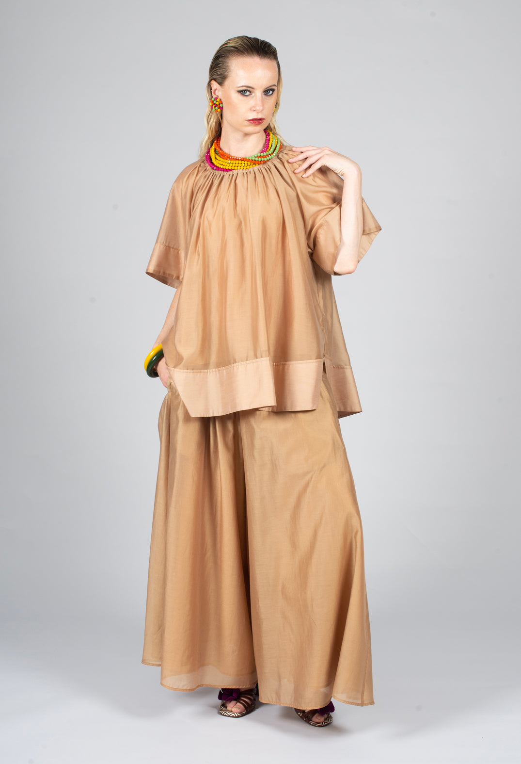 Pallazzo Trouser in Camel