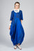 Miriam Dress Round Neck in Blue and Cobalt