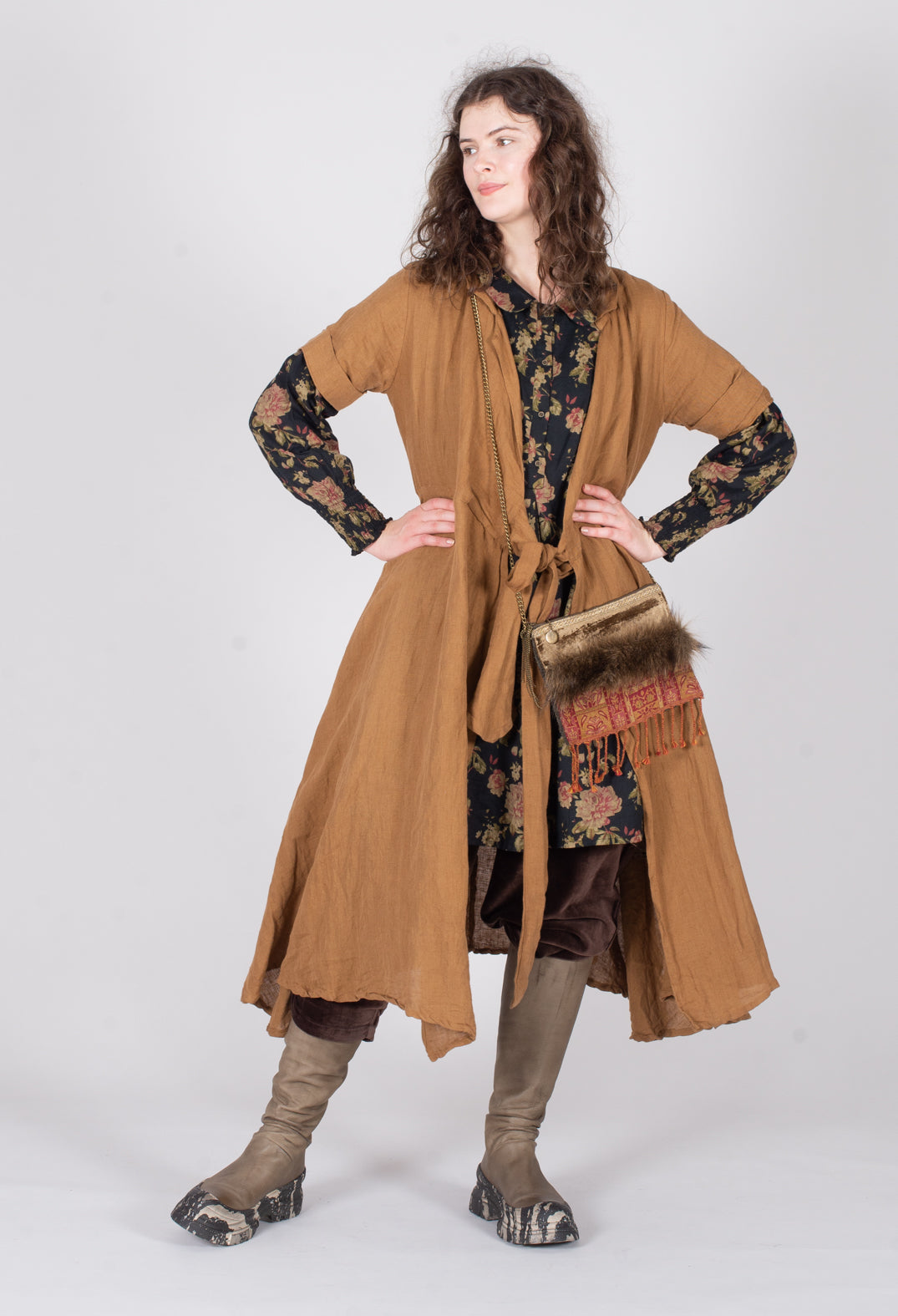 Stapelia Dress in Canelle