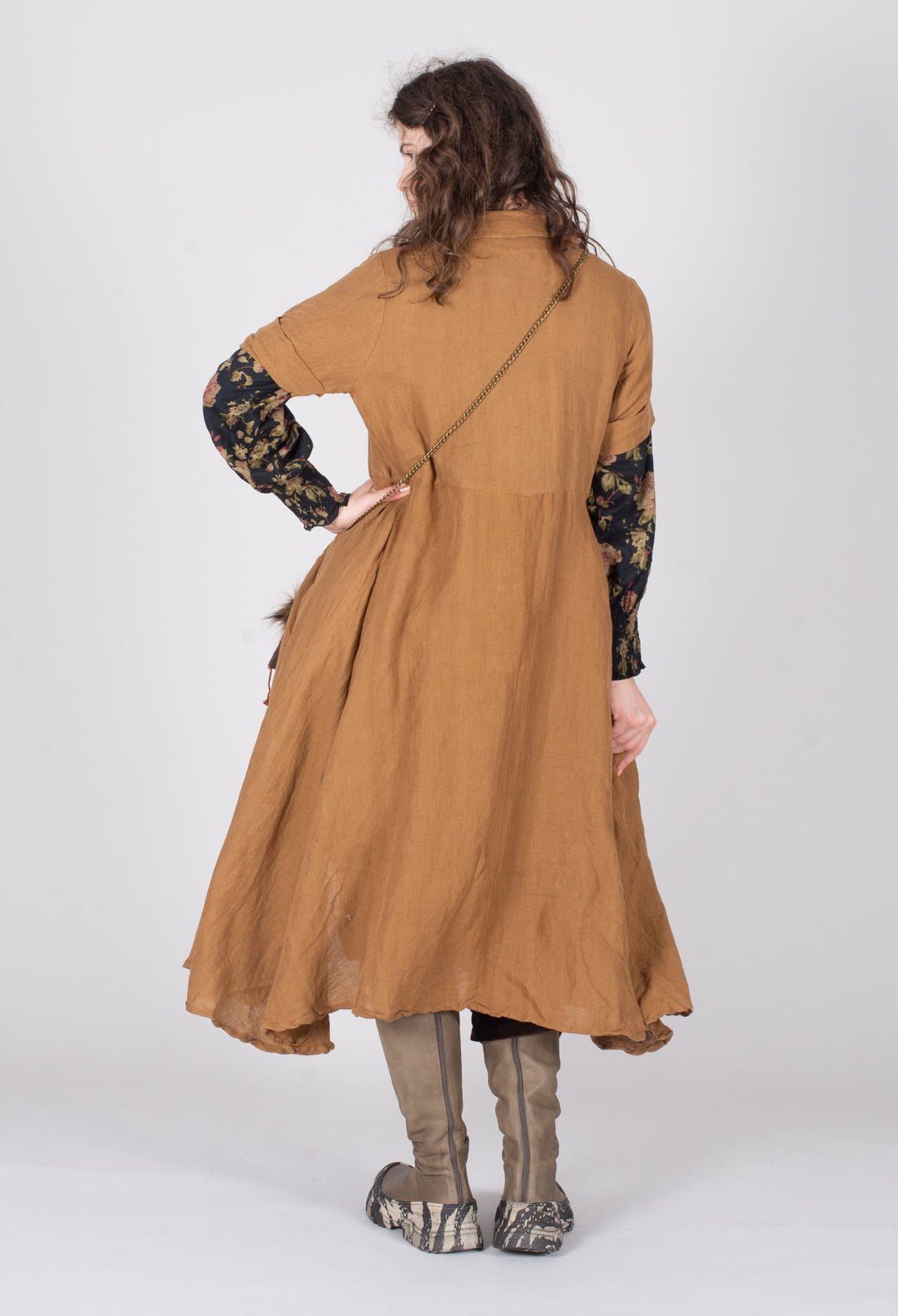 Stapelia Dress in Canelle