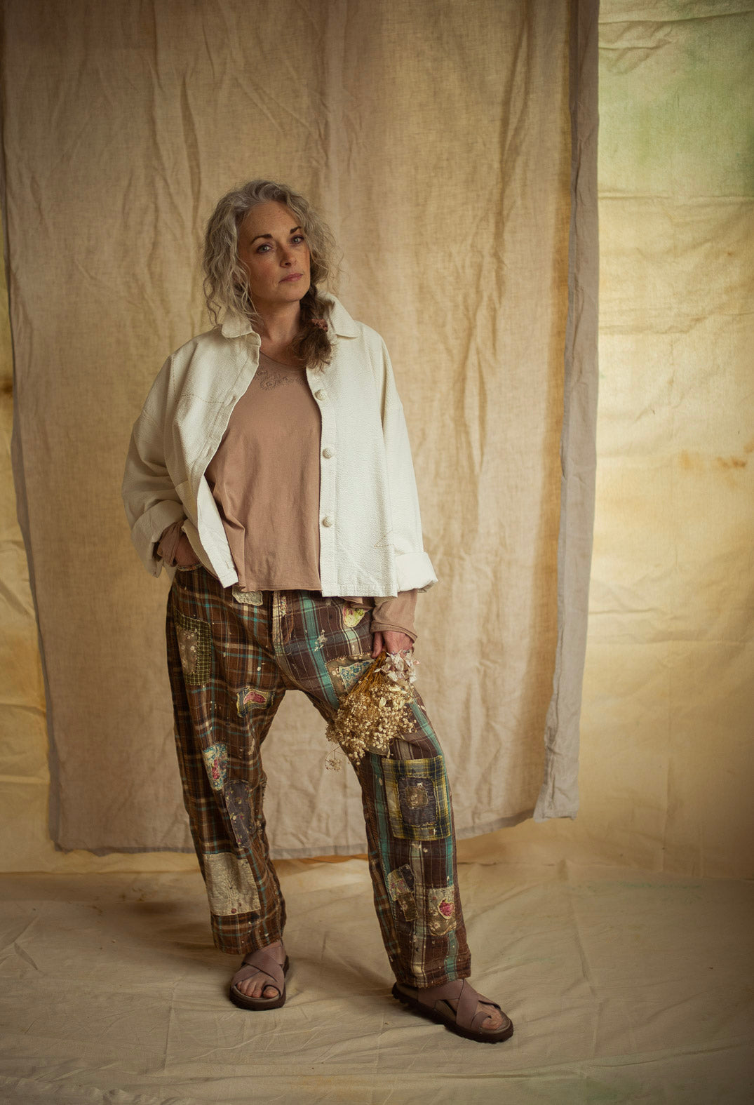 Miner Pants in Madras Espresso