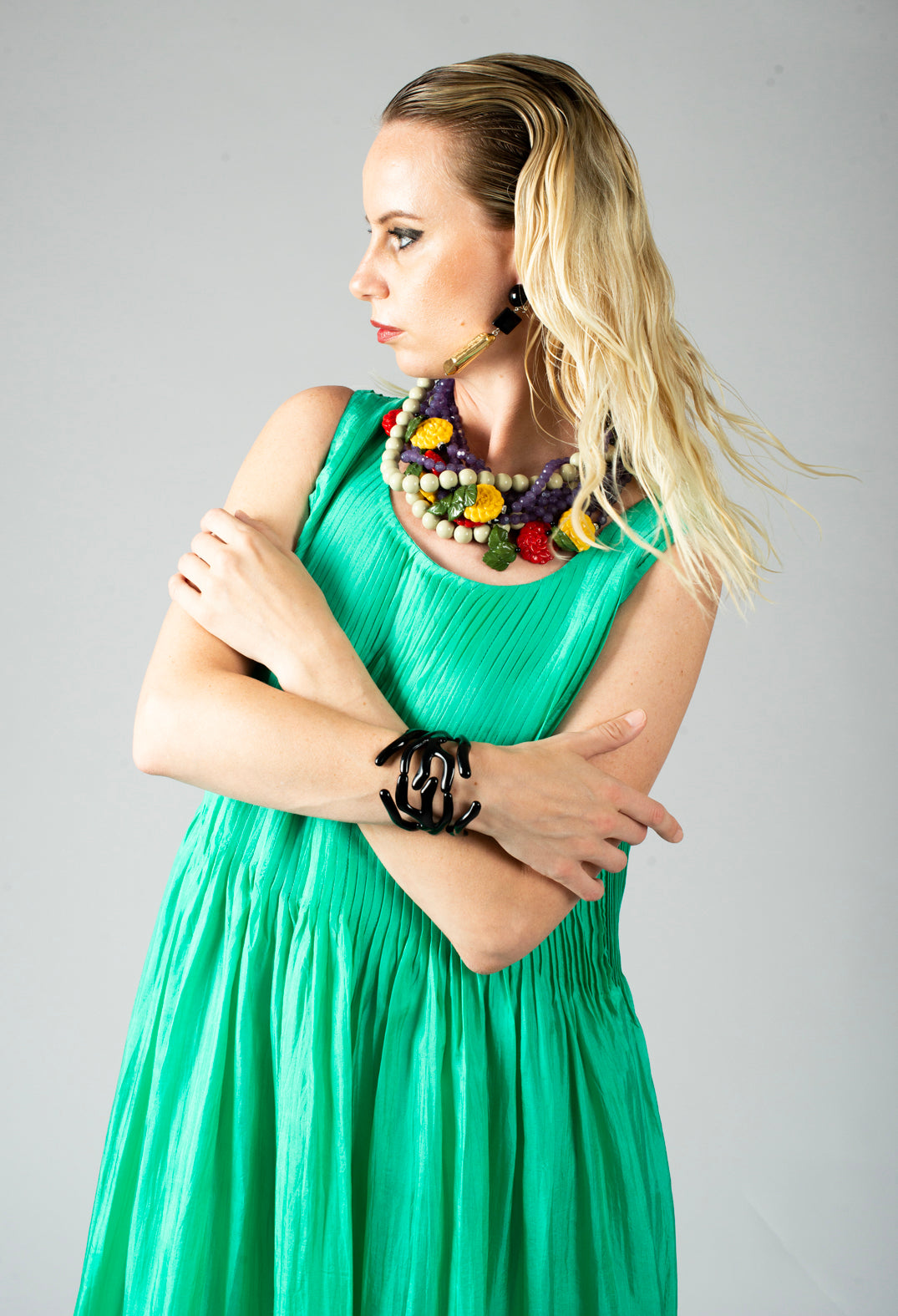 Angela Dress in Acqua