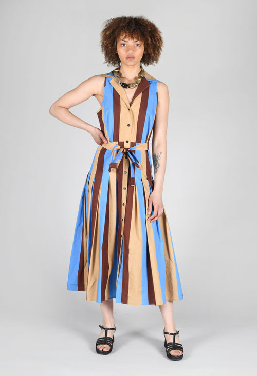 Striped Chemiser Dress in Stripe Print