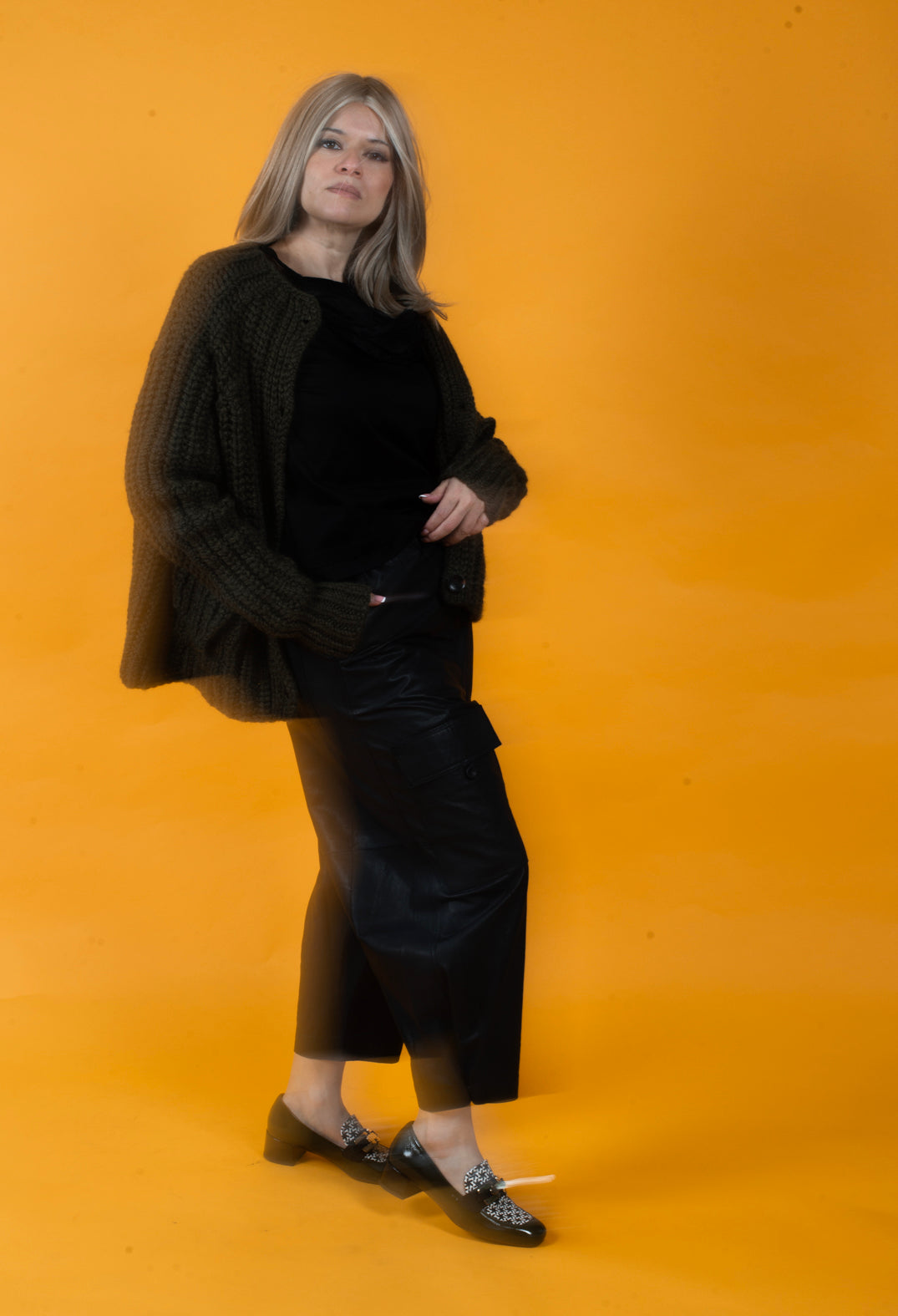 Evia Cardigan in Green