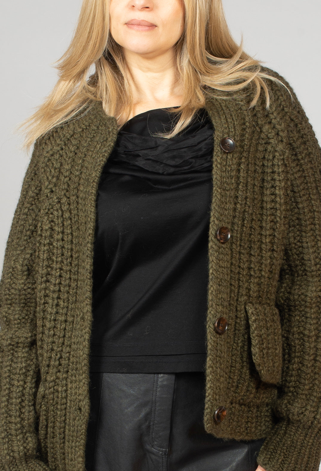 Evia Cardigan in Green