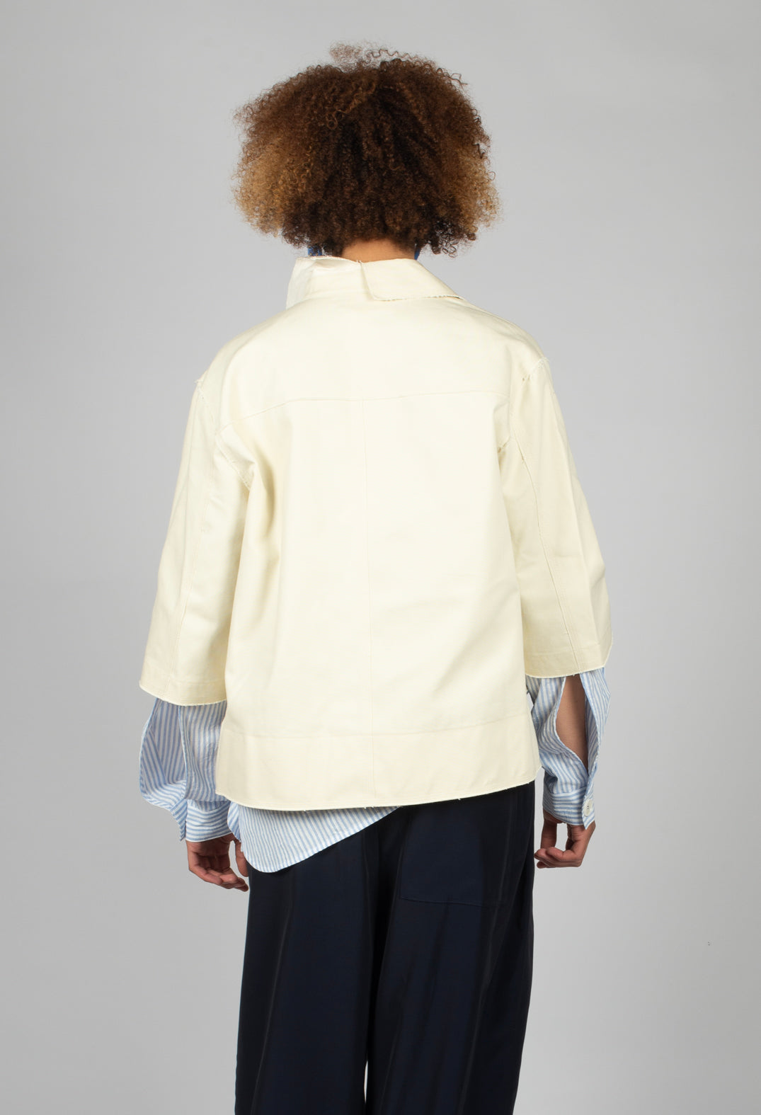 Boxy Jacket in Off White
