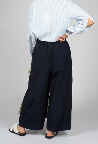Ankle Hem Trousers in Blue