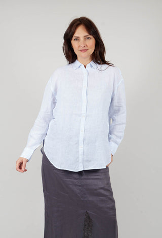 Dariaalf Stripe Shirt in White Sky and Blue Stripe