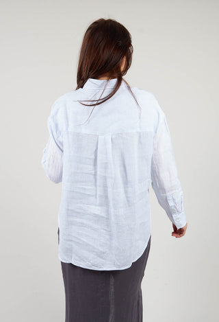 Dariaalf Stripe Shirt in White Sky and Blue Stripe