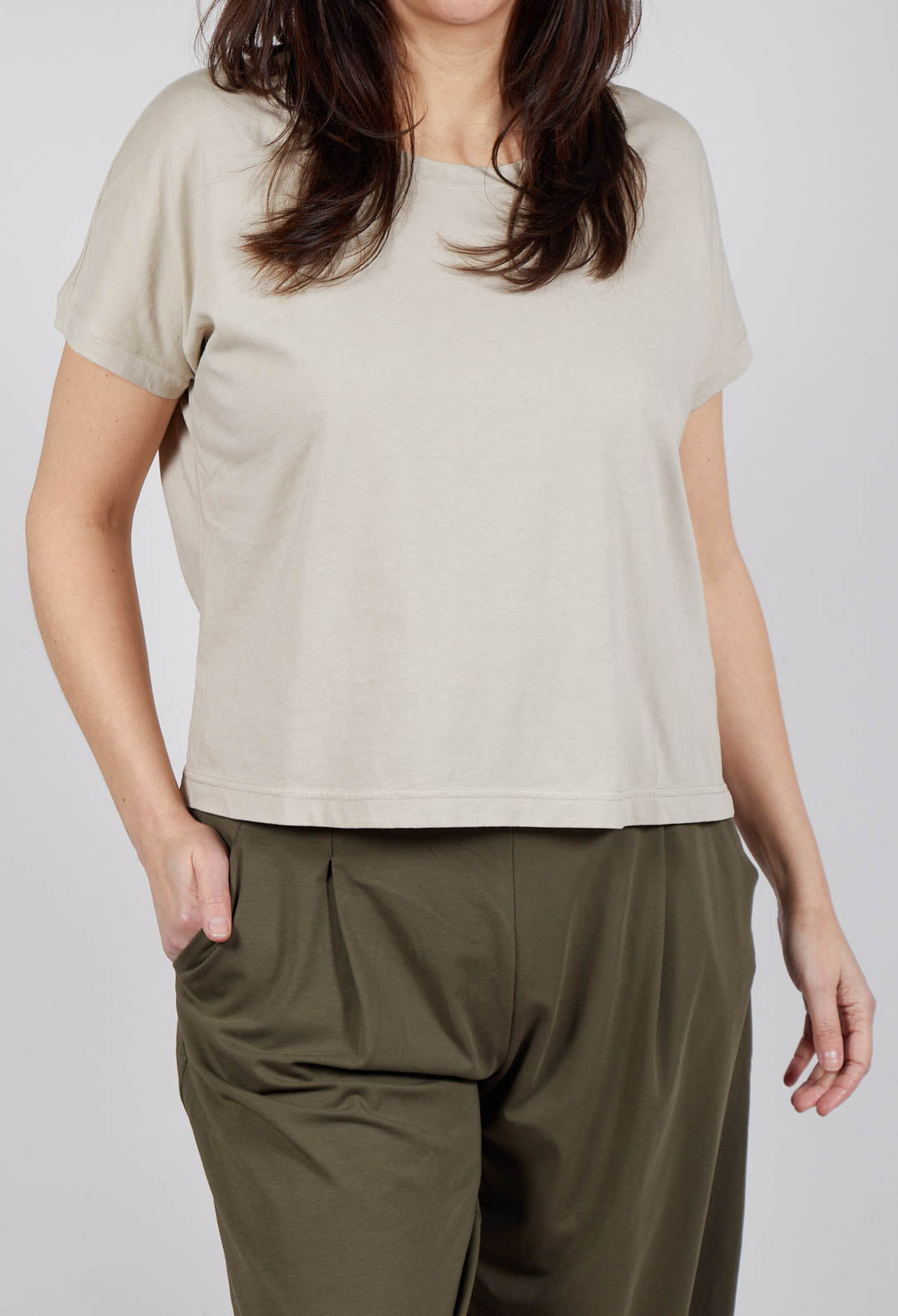 Decisa U T-Shirt in Grezzo