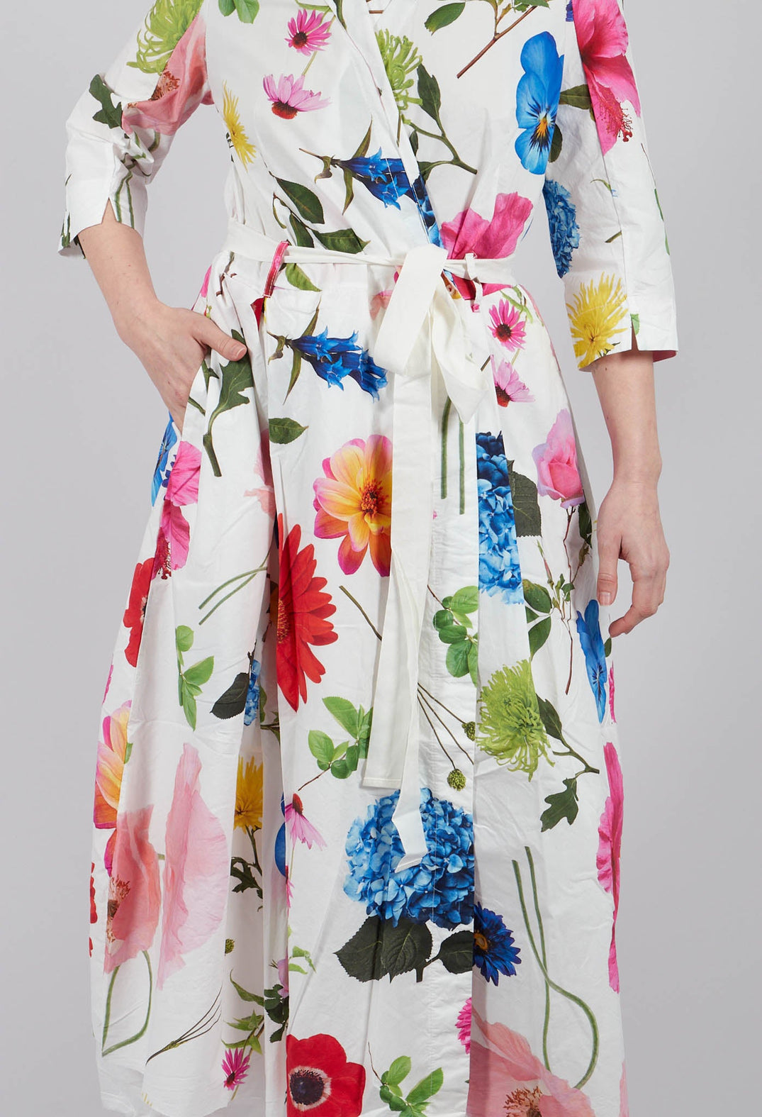Delmira Printed Dress in Flowers