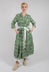 Delmira Printed Dress in Green Check
