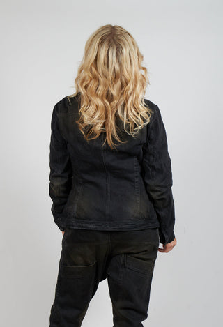 Denim Jacket in Fogged Camel Jean