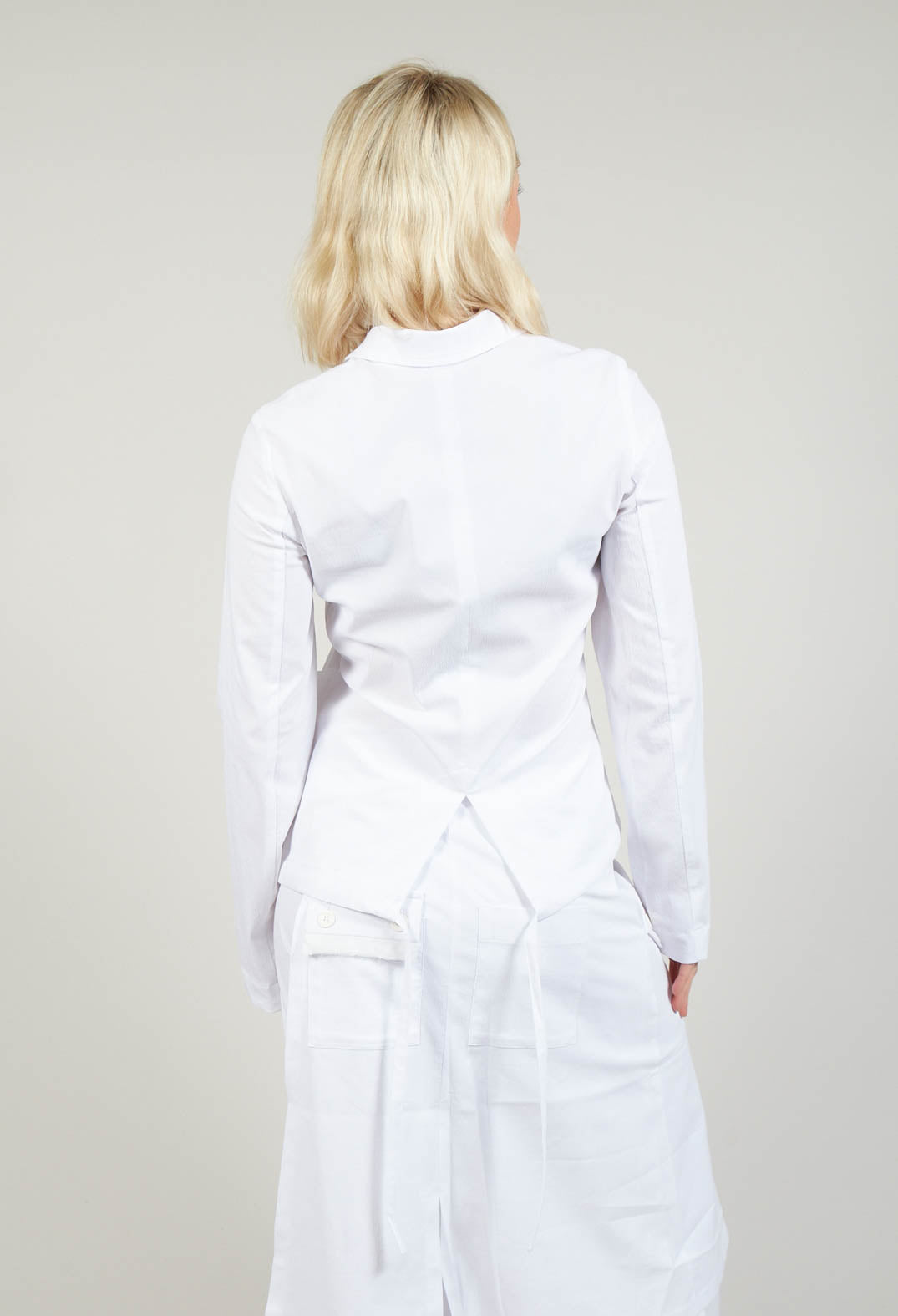 Dissected Jacket in White