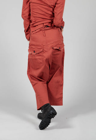 Double Belted Trousers in Picante