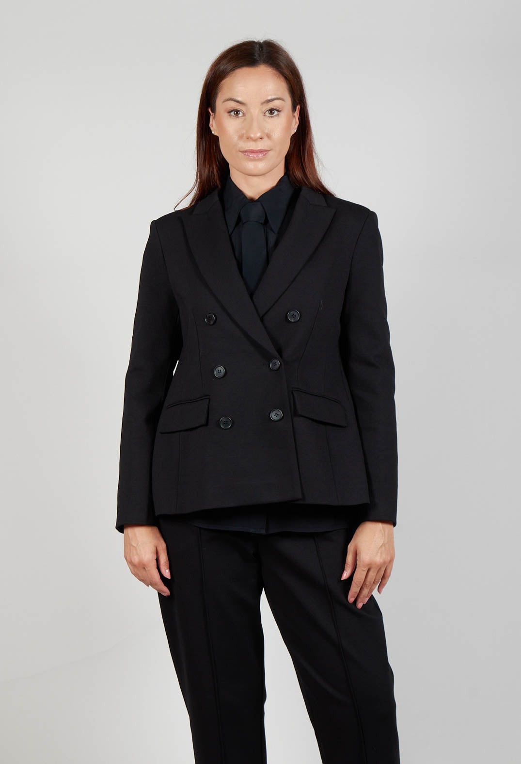Double Breasted Blazer in Nero