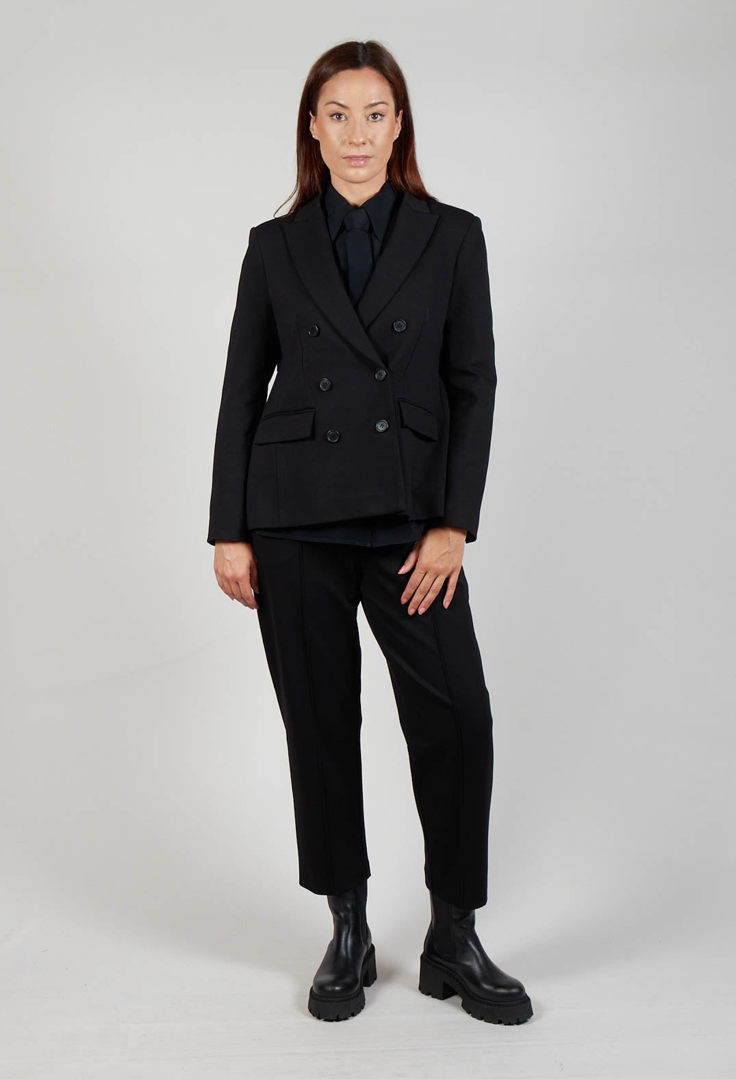 Double Breasted Blazer in Nero
