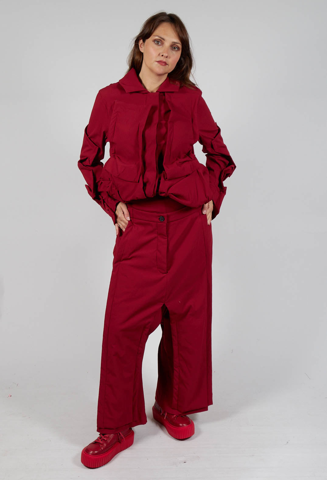 Double Front Trousers in Sunset