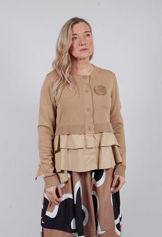 Double Layer Cardigan in Lark