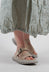 Double Strap Flat Sandal in London Magnolia