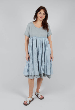 Douucka Dress in Lin Bleu