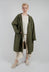 Drawstring Parka Coat in Ficus