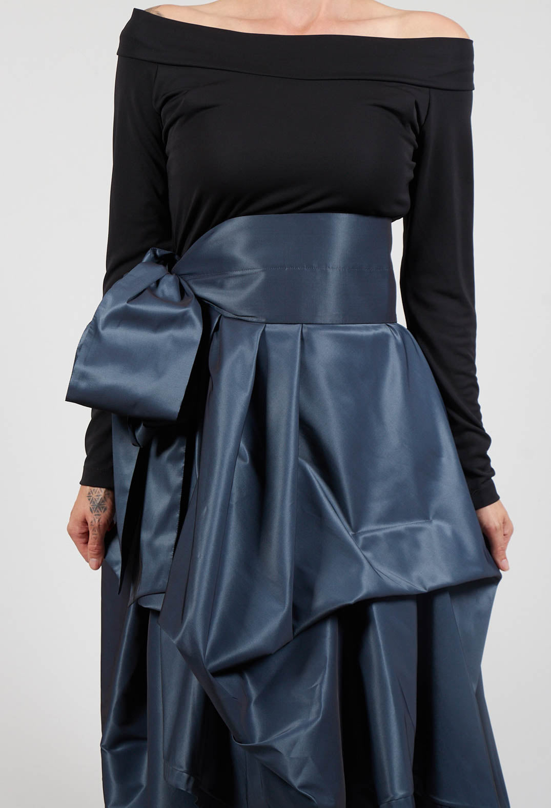 Dress Ftic9 In Black Grey Blue