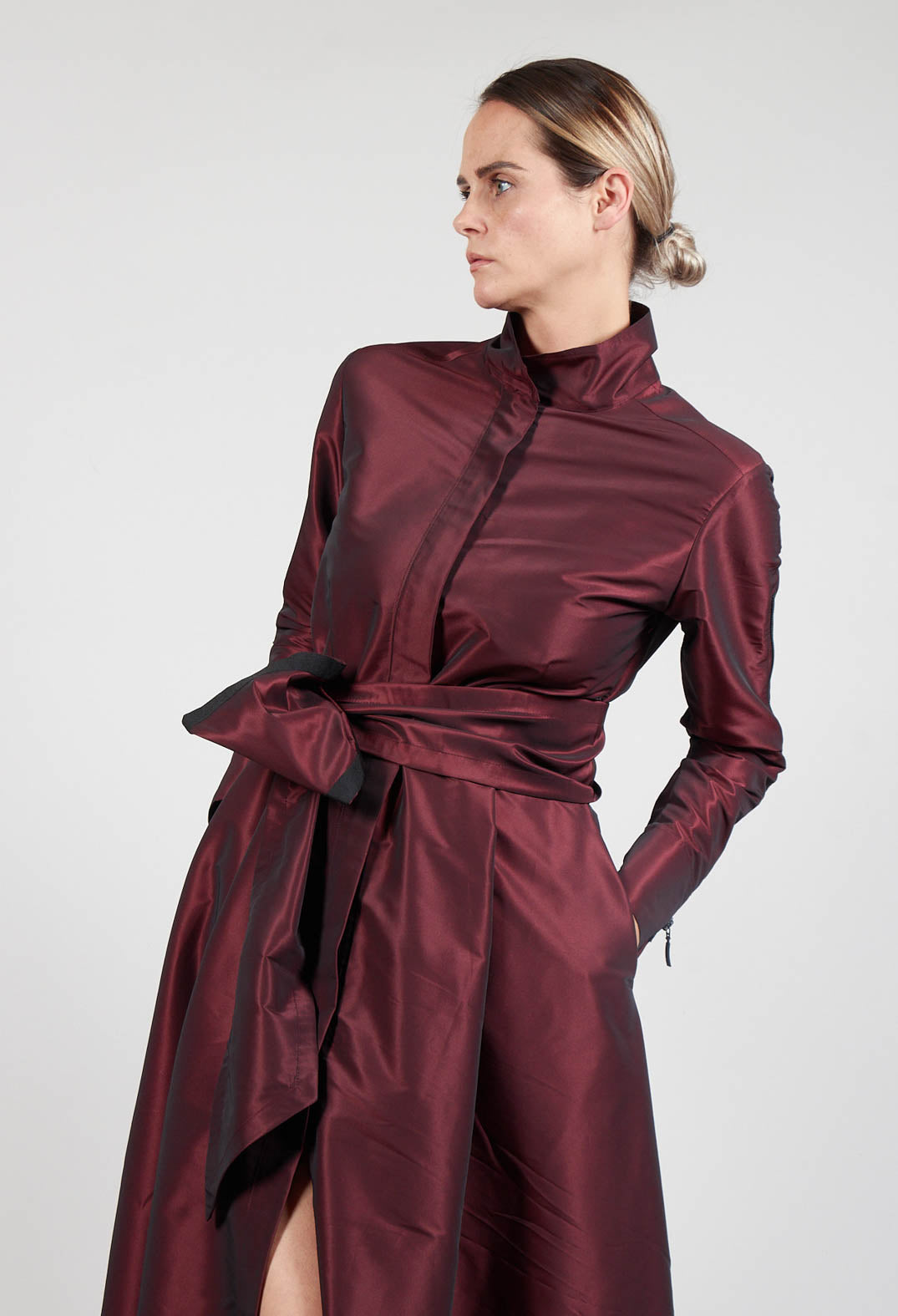 Dress Luiz In Burgundy