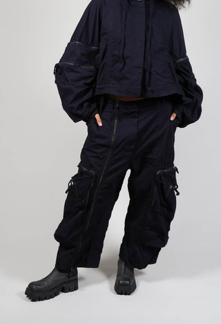Drop Crotch Cargos in Grape Cloud