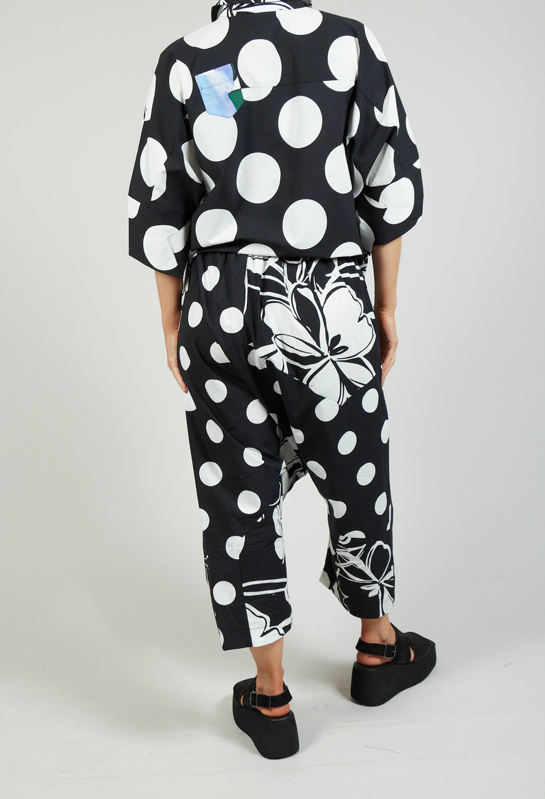 Drop-Crotch Polka Dot in Original Black